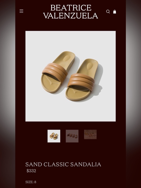 Beatrice Valenzuela Shoes - Beatrice Valenzuela Sand Classic Slide Sandalia - Nude